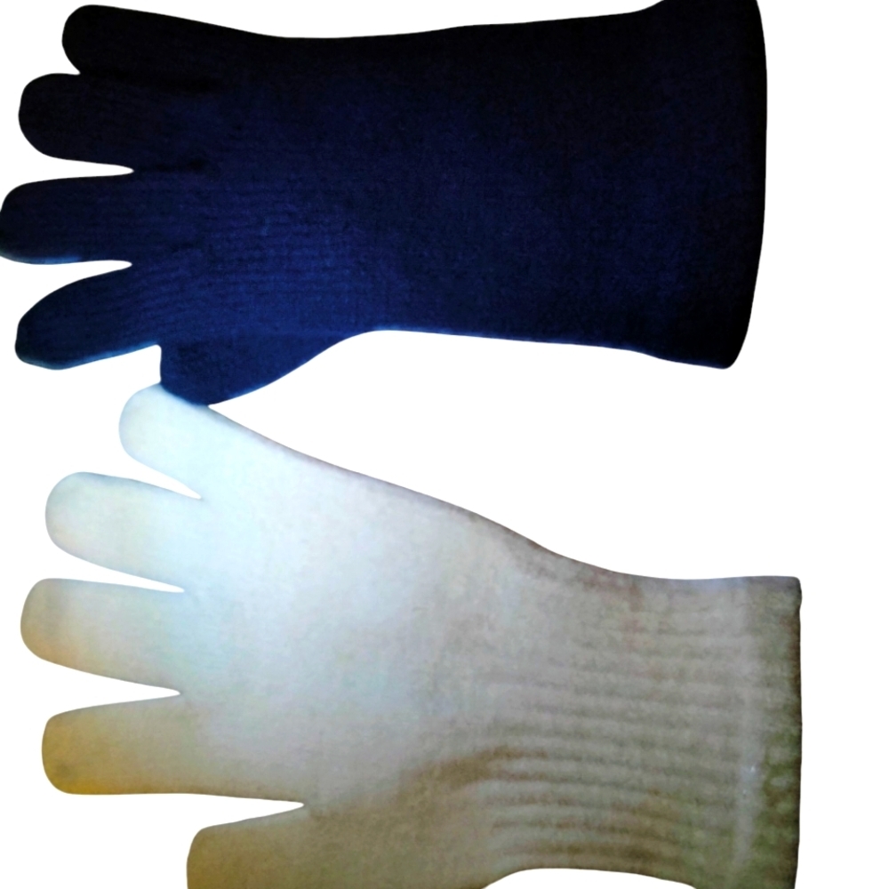 Set Of Women's Gloves Winter And Spring Navy White Brand New